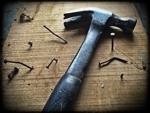 Hammer and nails